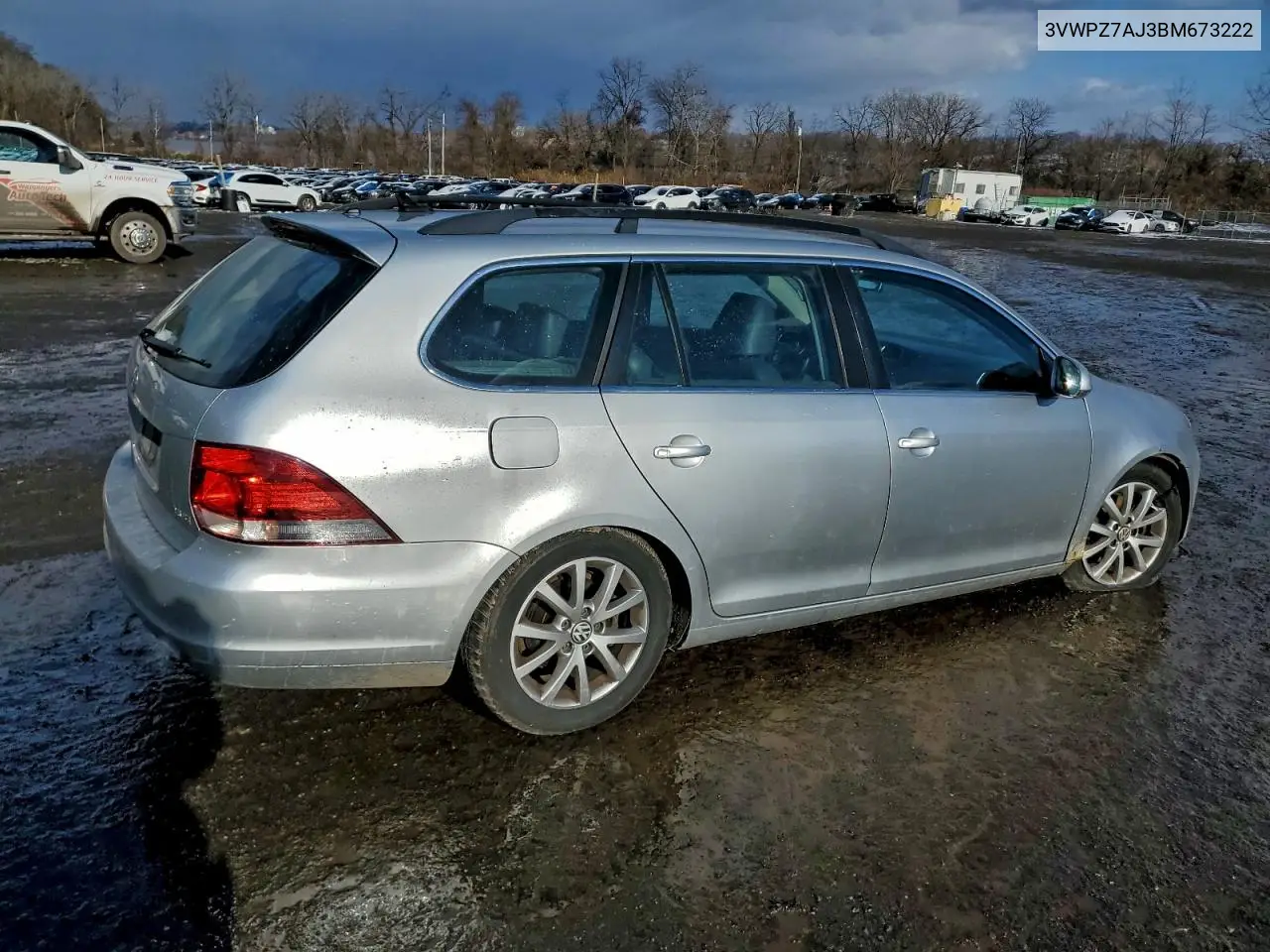 3VWPZ7AJ3BM673222 2011 Volkswagen Jetta S