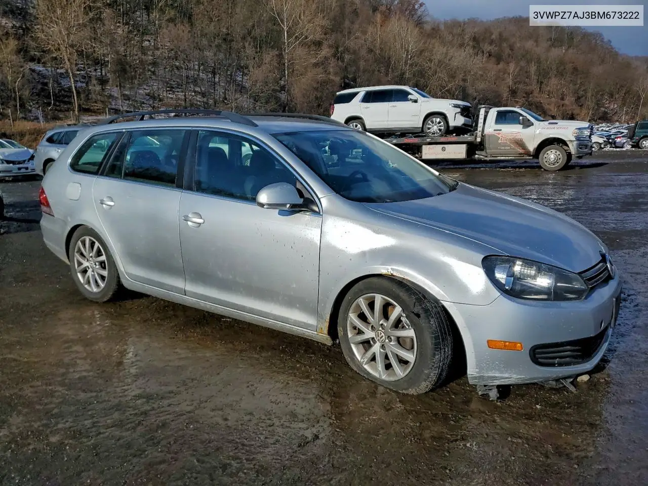 3VWPZ7AJ3BM673222 2011 Volkswagen Jetta S