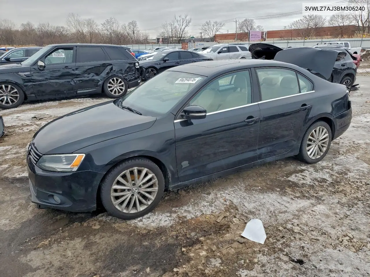 3VWLZ7AJ3BM306240 2011 Volkswagen Jetta Sel