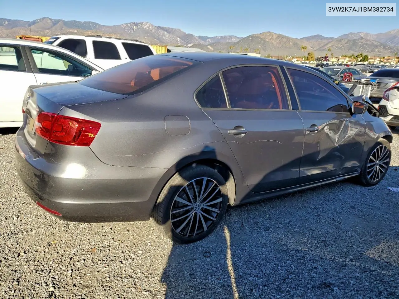 3VW2K7AJ1BM382734 2011 Volkswagen Jetta Base