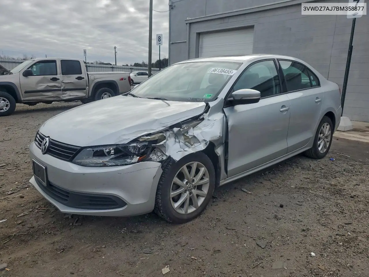 3VWDZ7AJ7BM358877 2011 Volkswagen Jetta Se