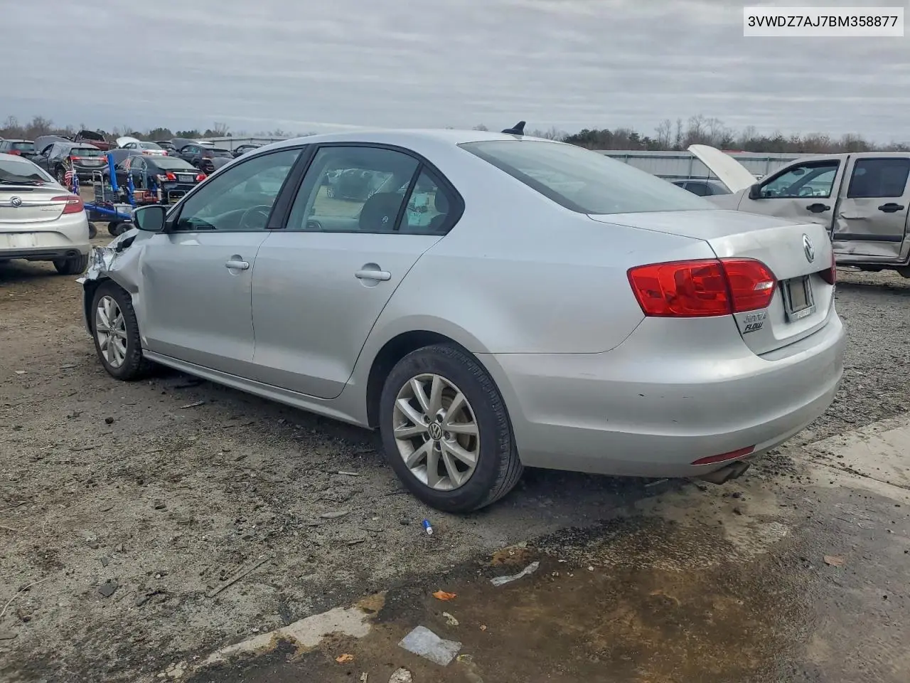 3VWDZ7AJ7BM358877 2011 Volkswagen Jetta Se