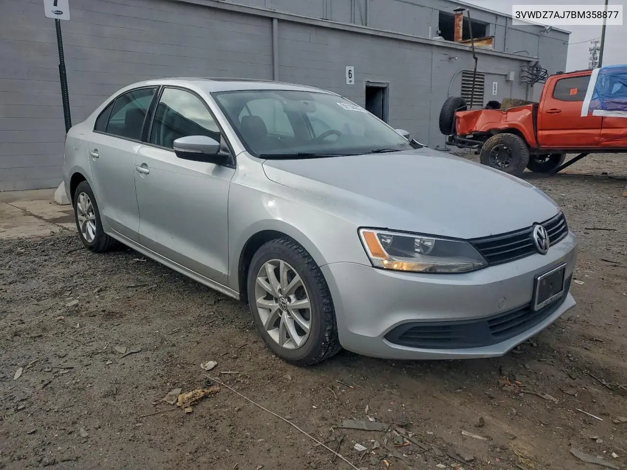 3VWDZ7AJ7BM358877 2011 Volkswagen Jetta Se