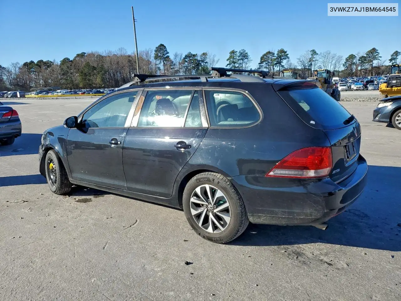 3VWKZ7AJ1BM664545 2011 Volkswagen Jetta S