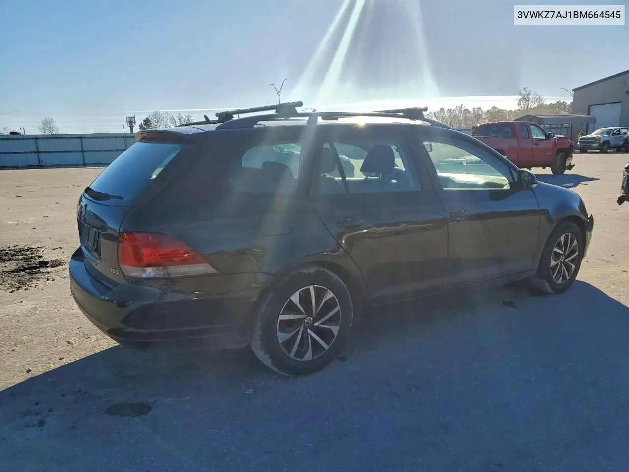 3VWKZ7AJ1BM664545 2011 Volkswagen Jetta S