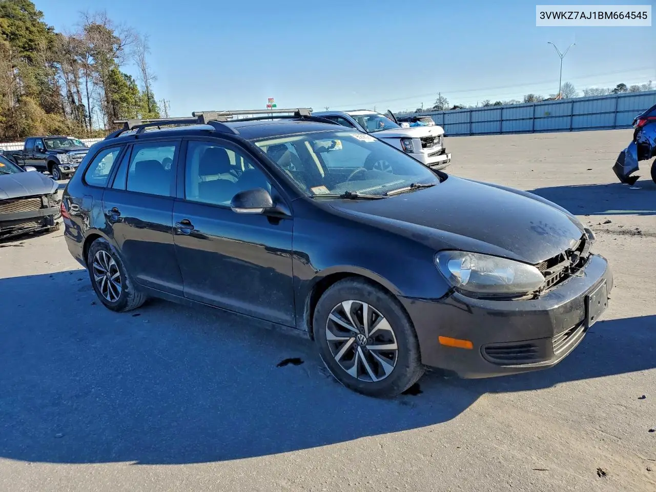 3VWKZ7AJ1BM664545 2011 Volkswagen Jetta S