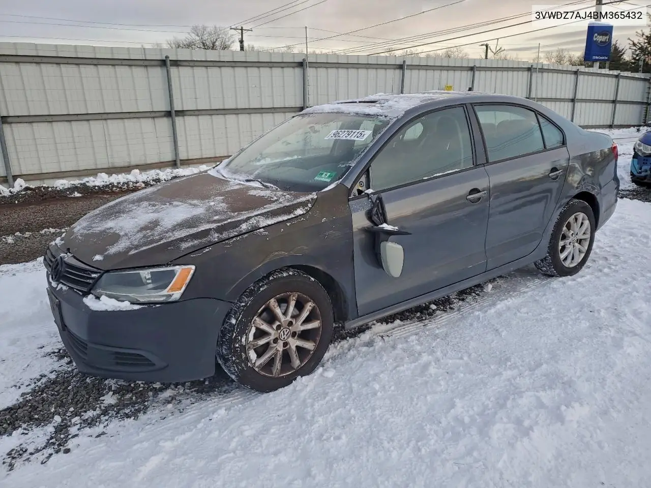 3VWDZ7AJ4BM365432 2011 Volkswagen Jetta Se
