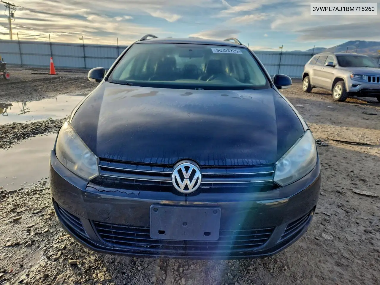 3VWPL7AJ1BM715260 2011 Volkswagen Jetta Tdi