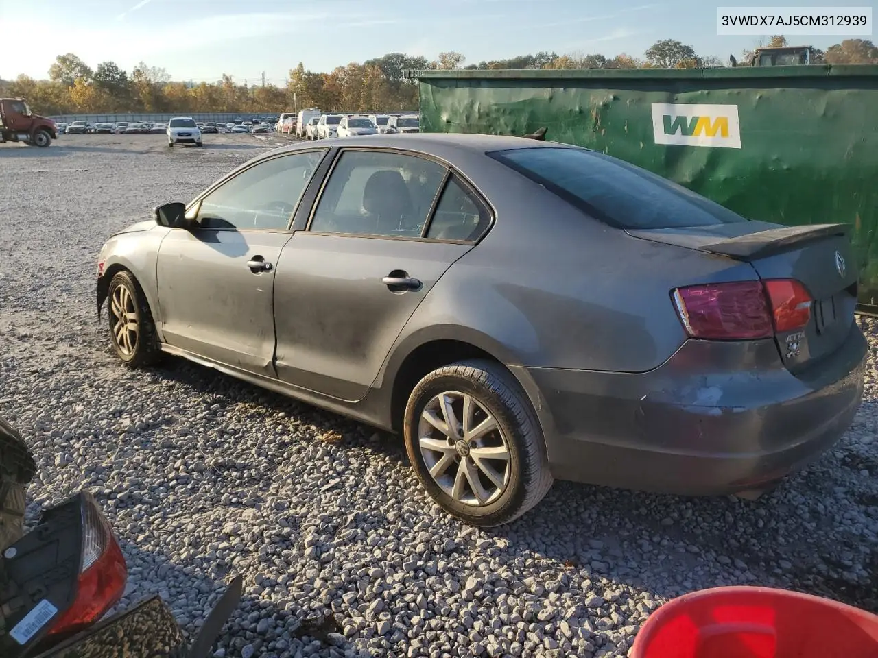 3VWDX7AJ5CM312939 2012 Volkswagen Jetta Se