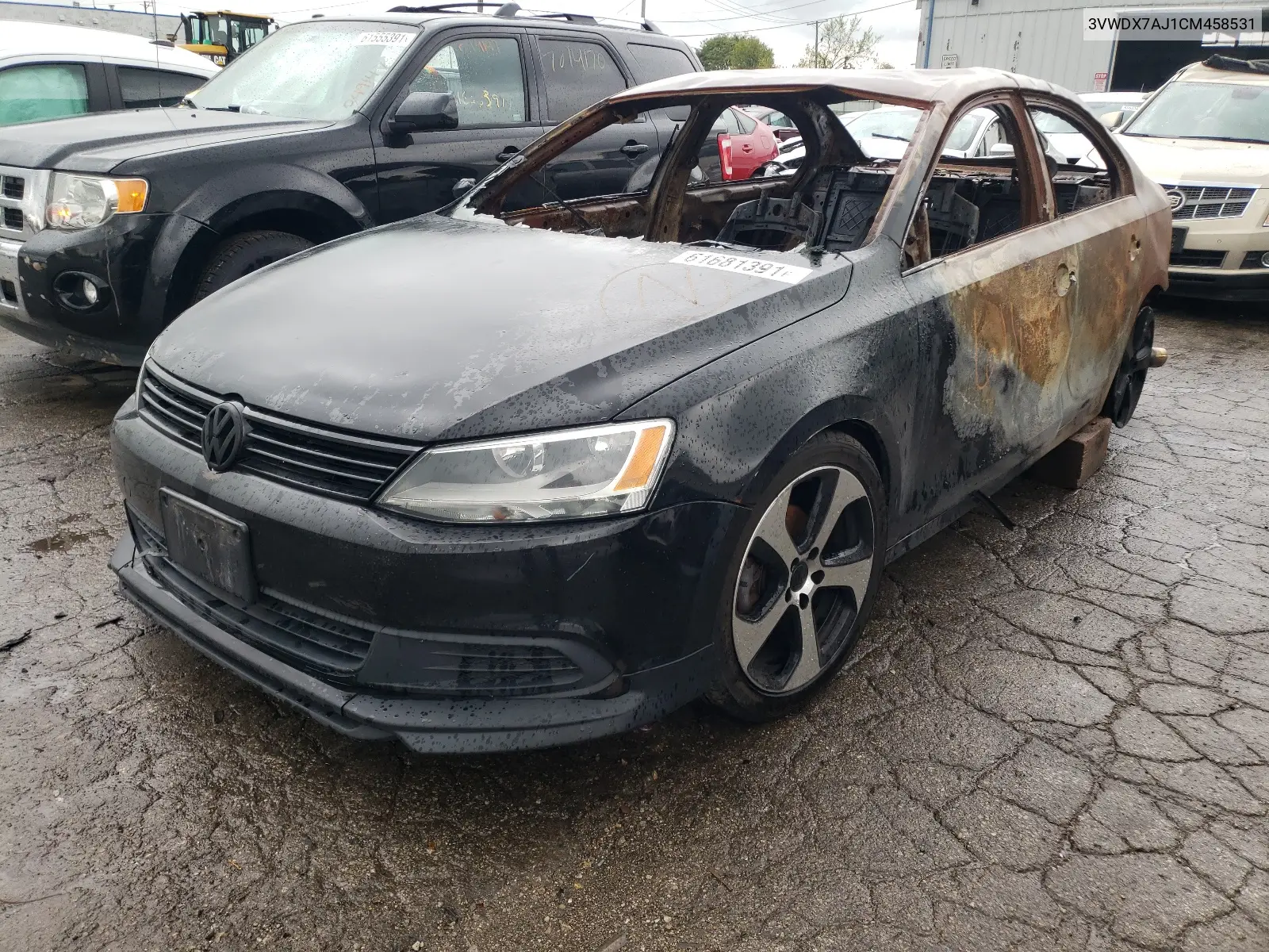 3VWDX7AJ1CM458531 2012 Volkswagen Jetta Se