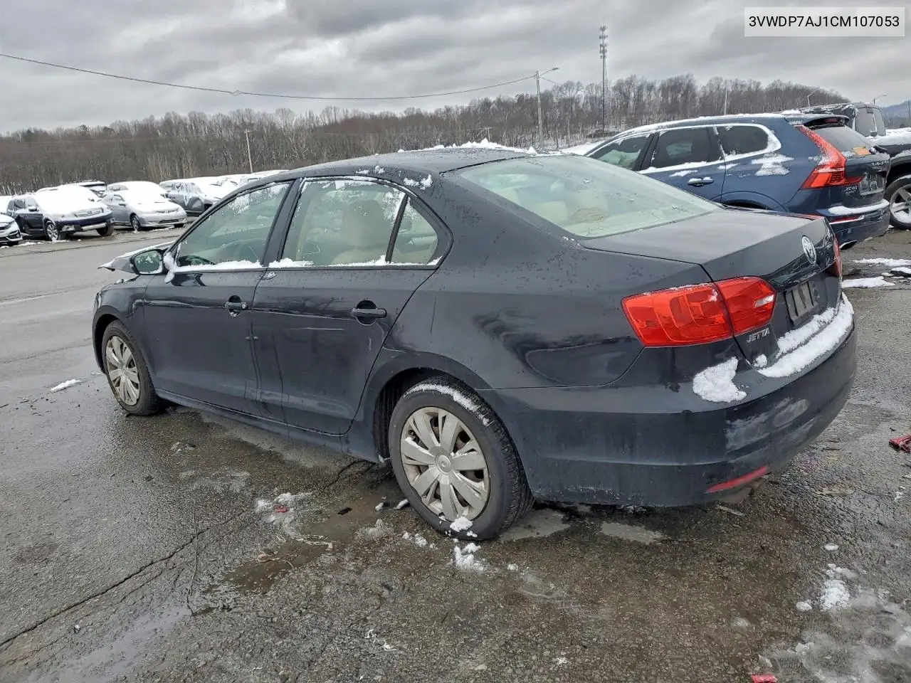 3VWDP7AJ1CM107053 2012 Volkswagen Jetta Se