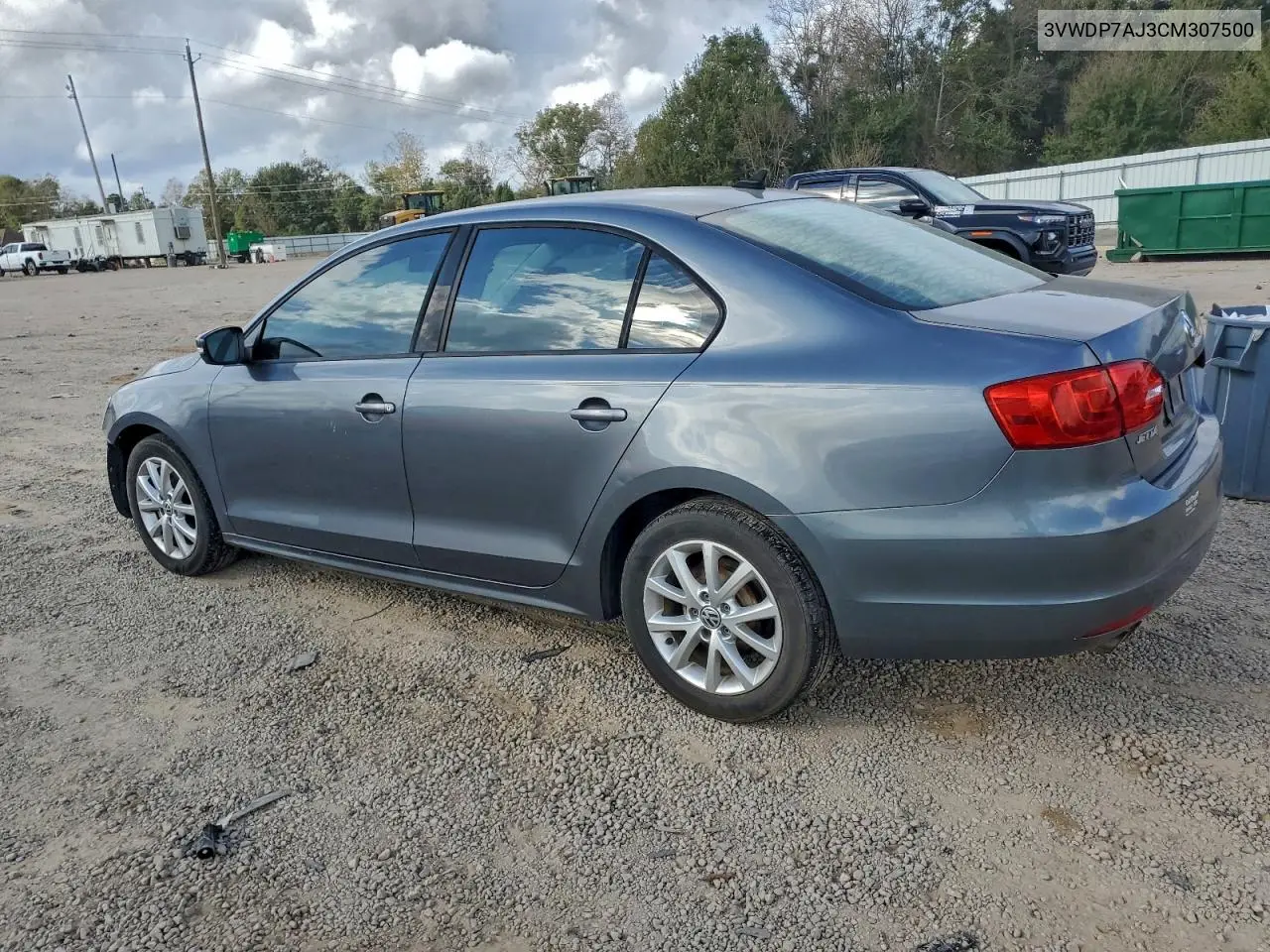 3VWDP7AJ3CM307500 2012 Volkswagen Jetta Se