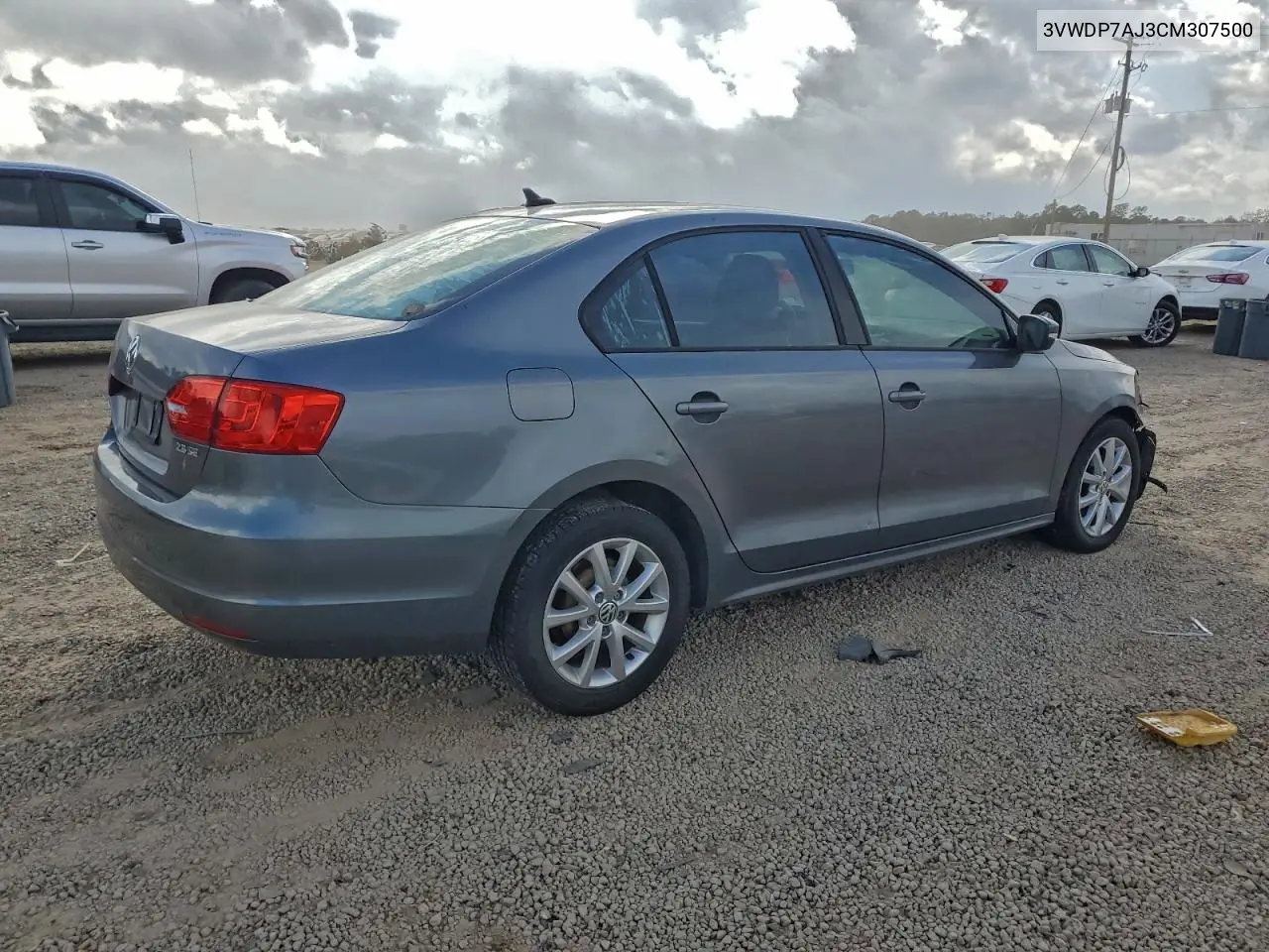 3VWDP7AJ3CM307500 2012 Volkswagen Jetta Se