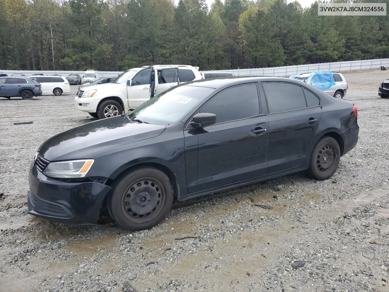 3VW2K7AJ8CM324556 2012 Volkswagen Jetta Base