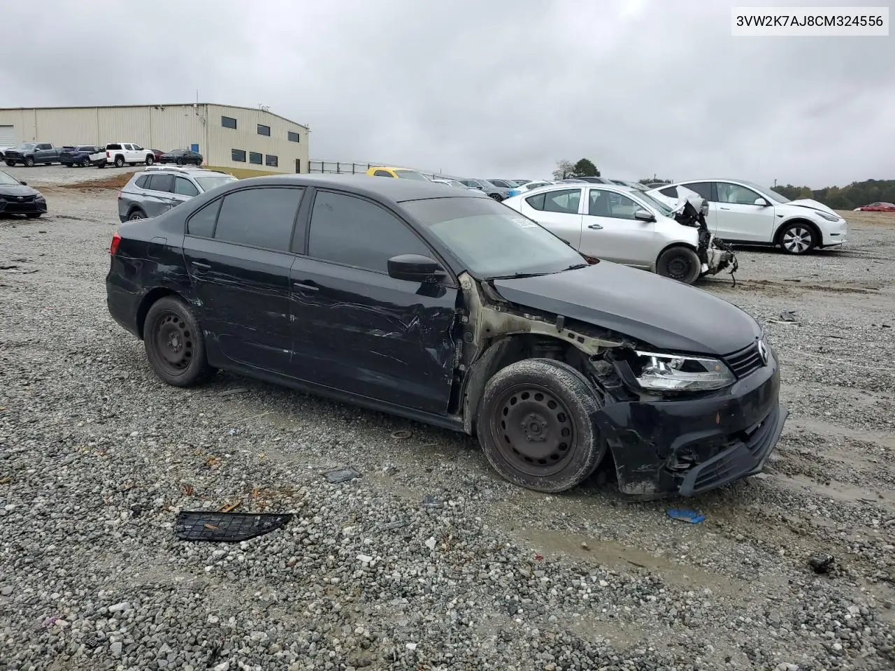 3VW2K7AJ8CM324556 2012 Volkswagen Jetta Base