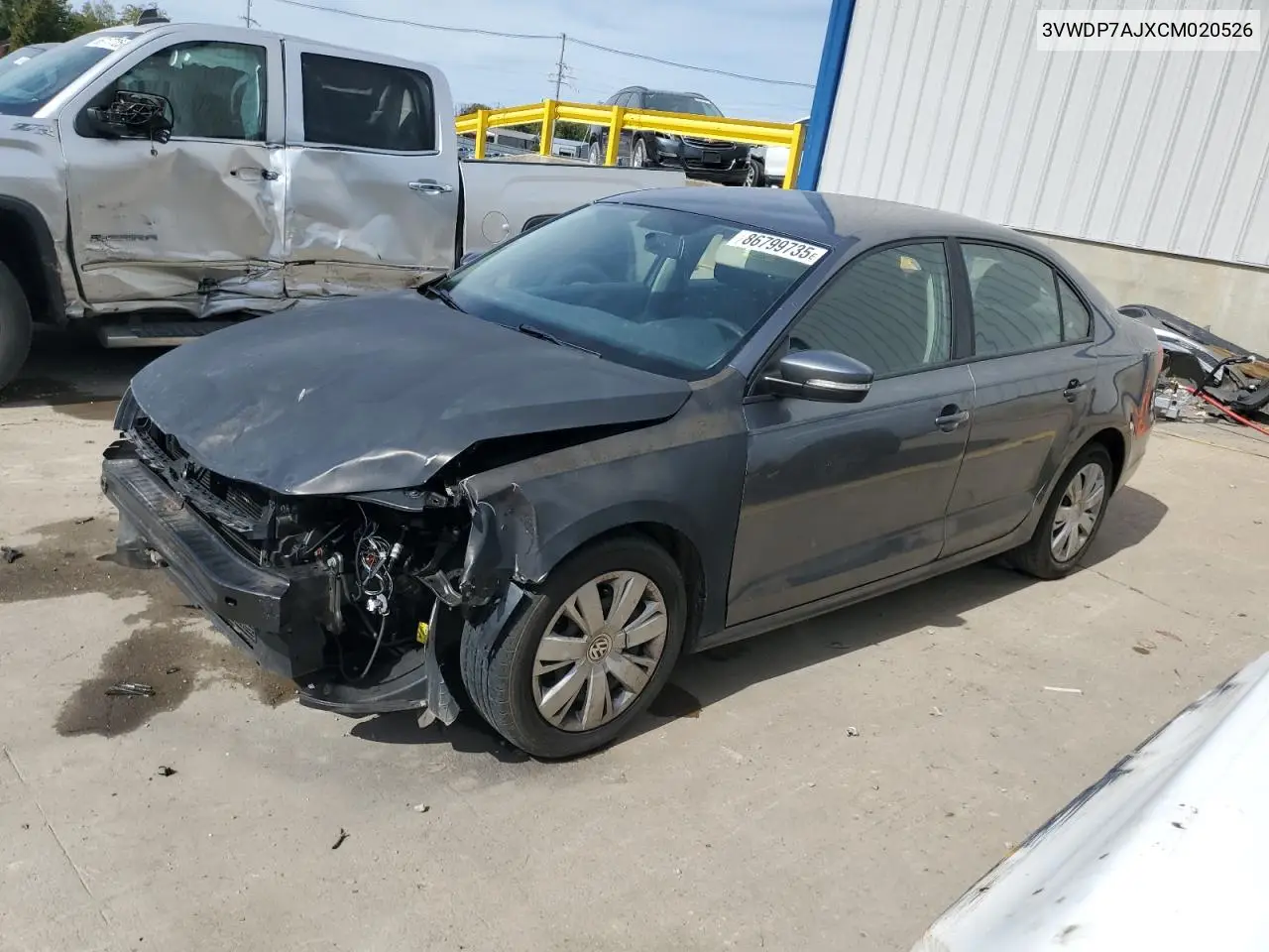3VWDP7AJXCM020526 2012 Volkswagen Jetta Se