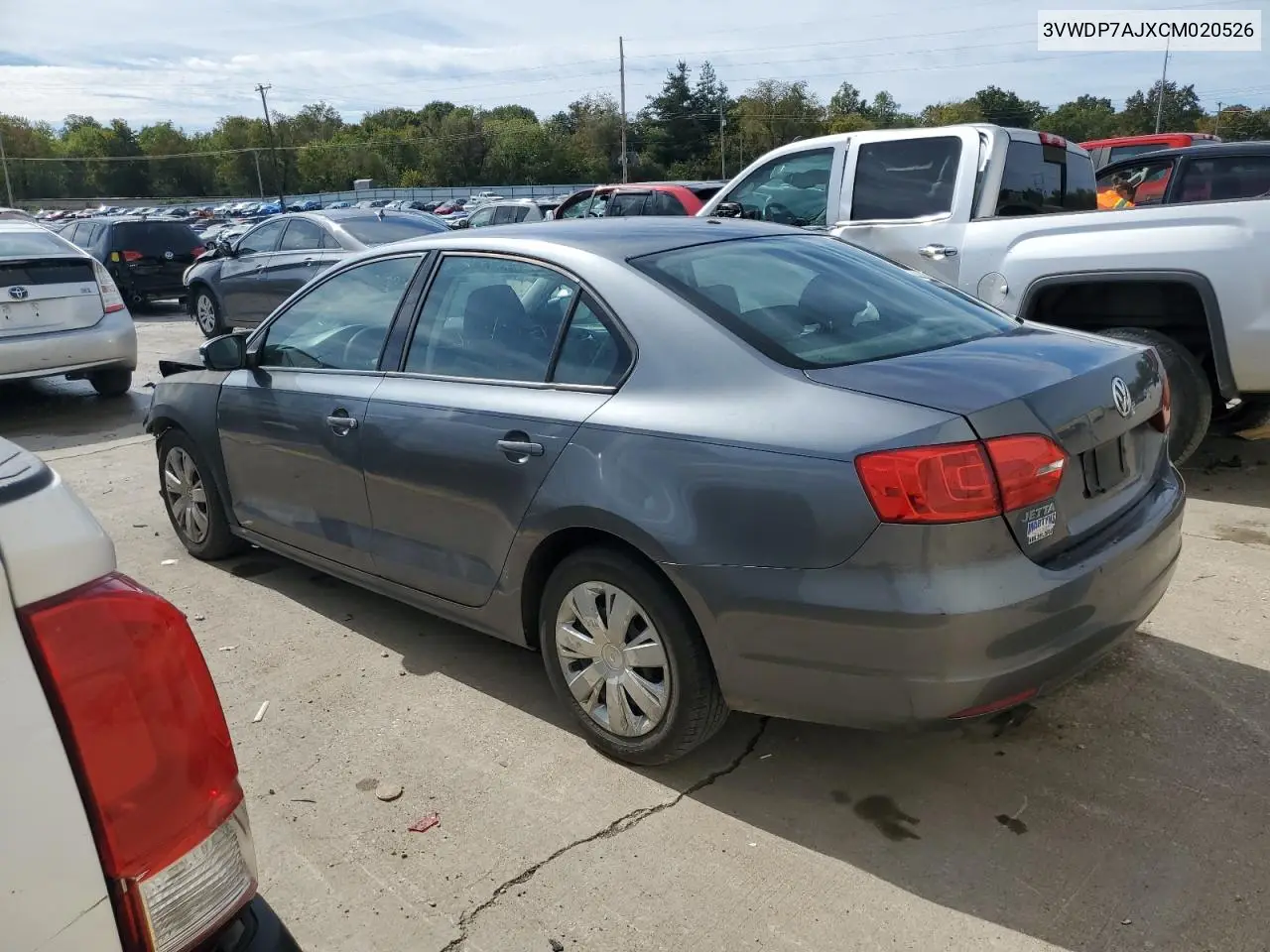 3VWDP7AJXCM020526 2012 Volkswagen Jetta Se