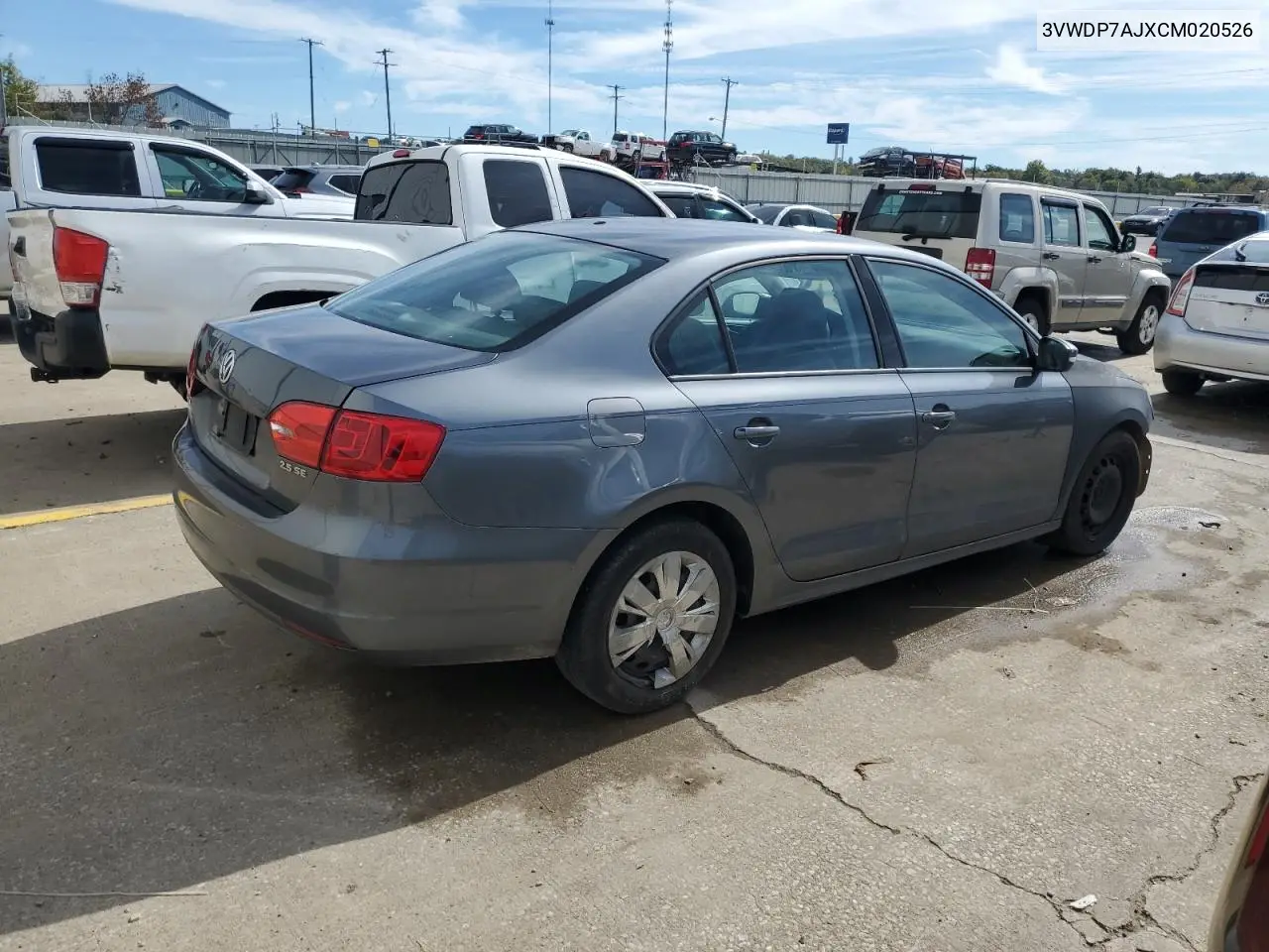 3VWDP7AJXCM020526 2012 Volkswagen Jetta Se