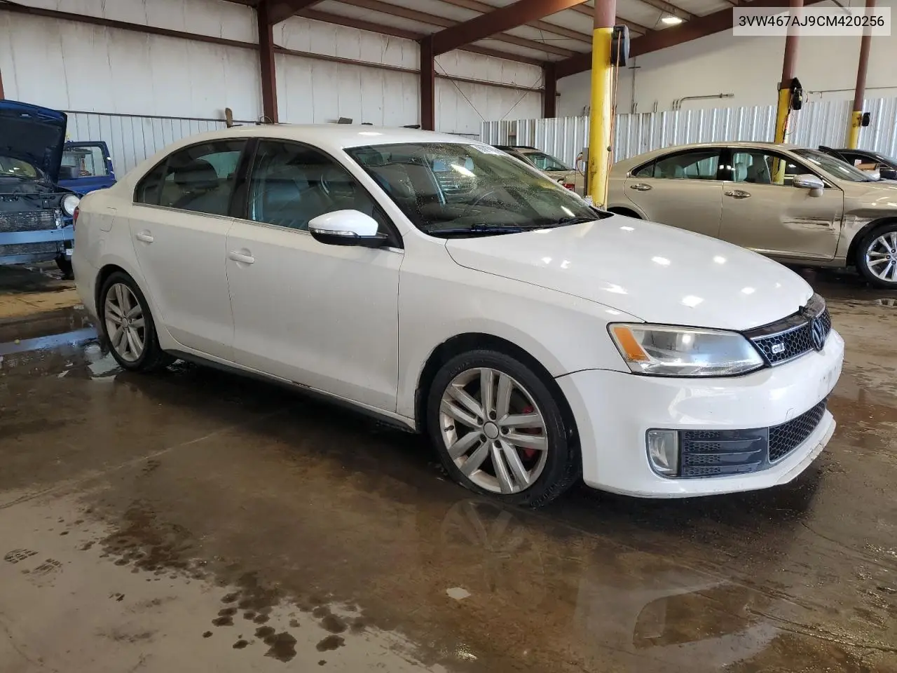 3VW467AJ9CM420256 2012 Volkswagen Jetta Gli