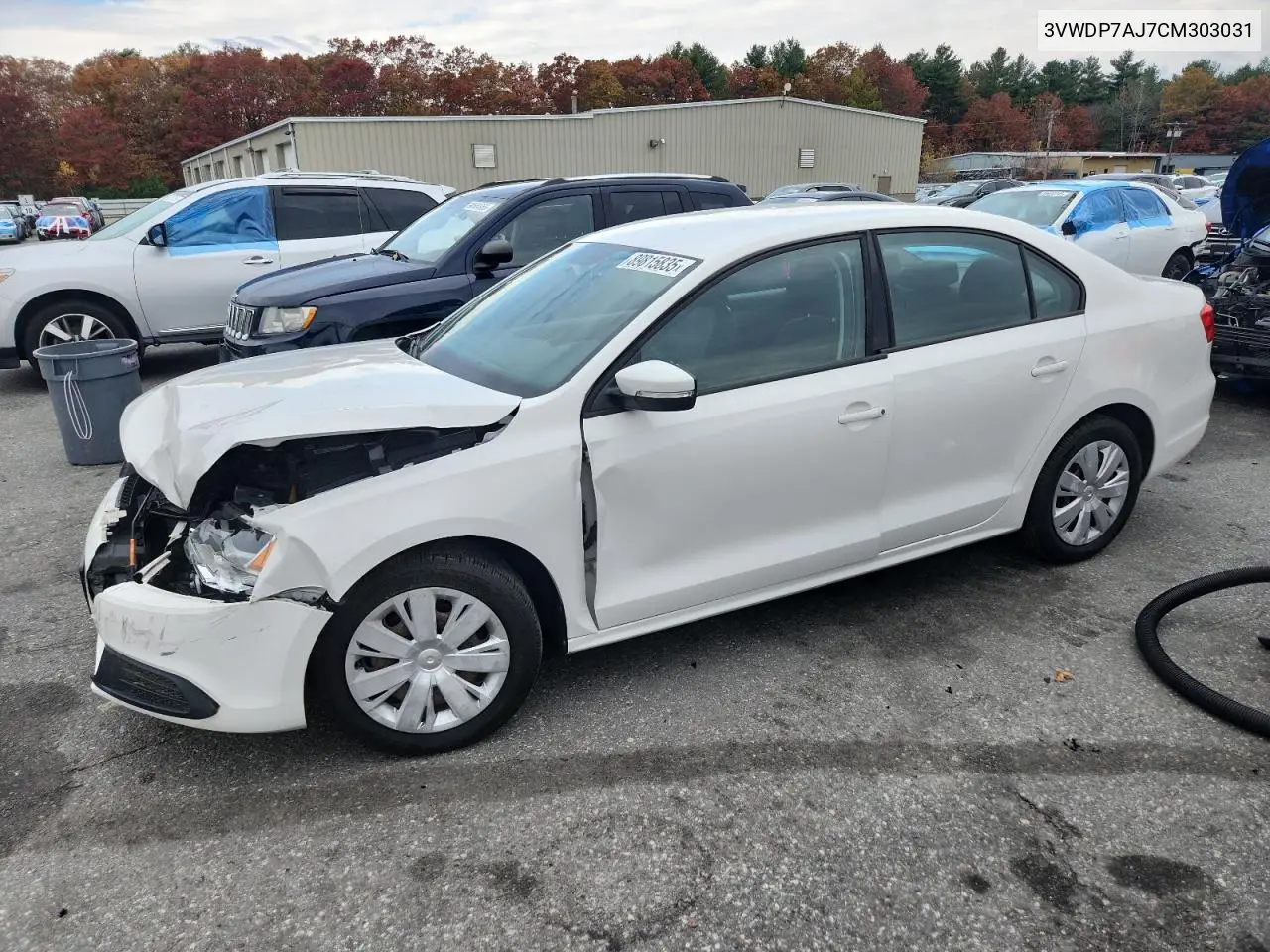 3VWDP7AJ7CM303031 2012 Volkswagen Jetta Se