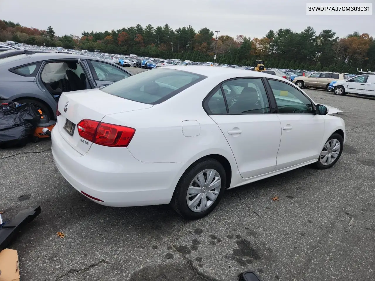 3VWDP7AJ7CM303031 2012 Volkswagen Jetta Se