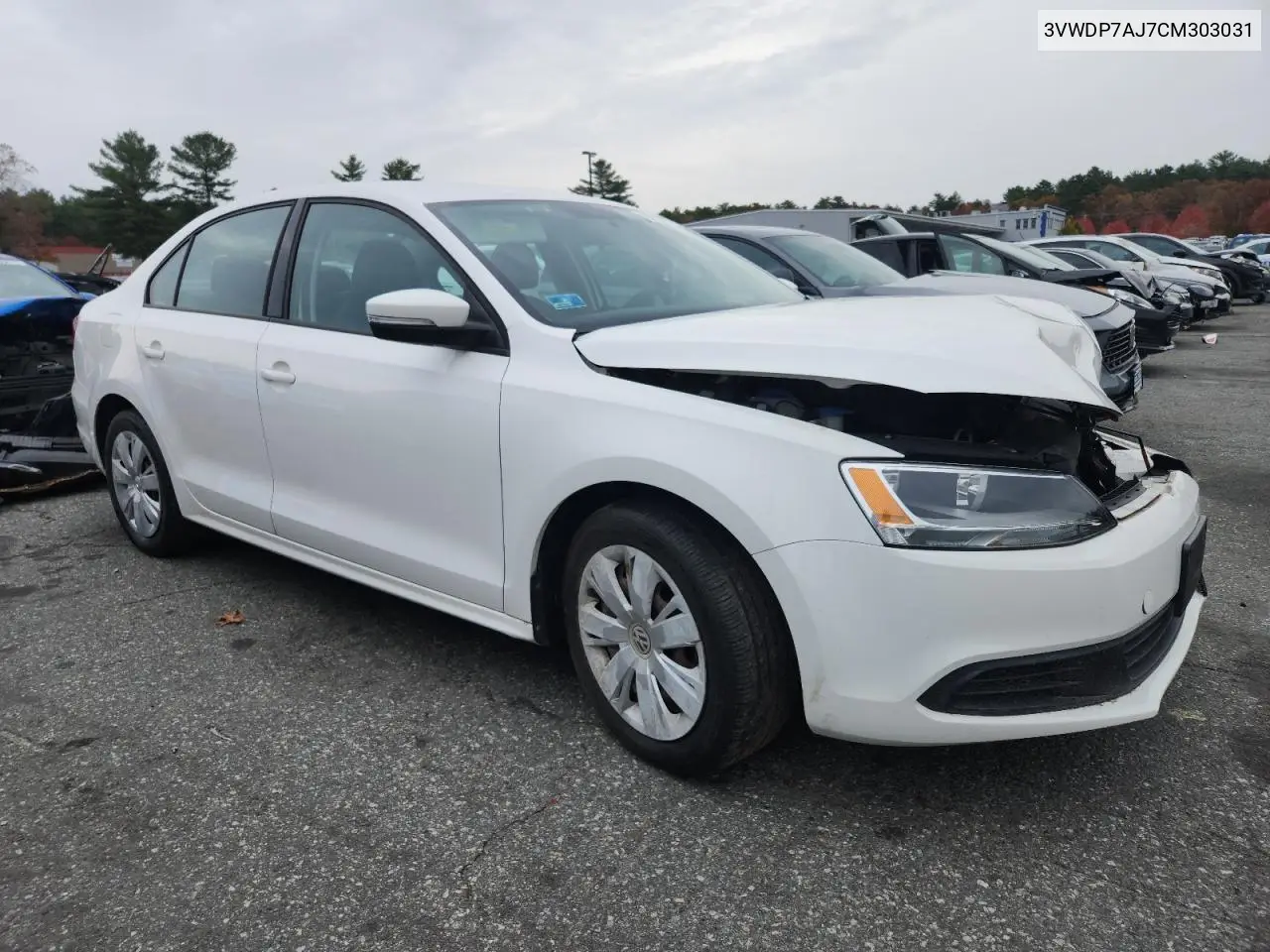 3VWDP7AJ7CM303031 2012 Volkswagen Jetta Se