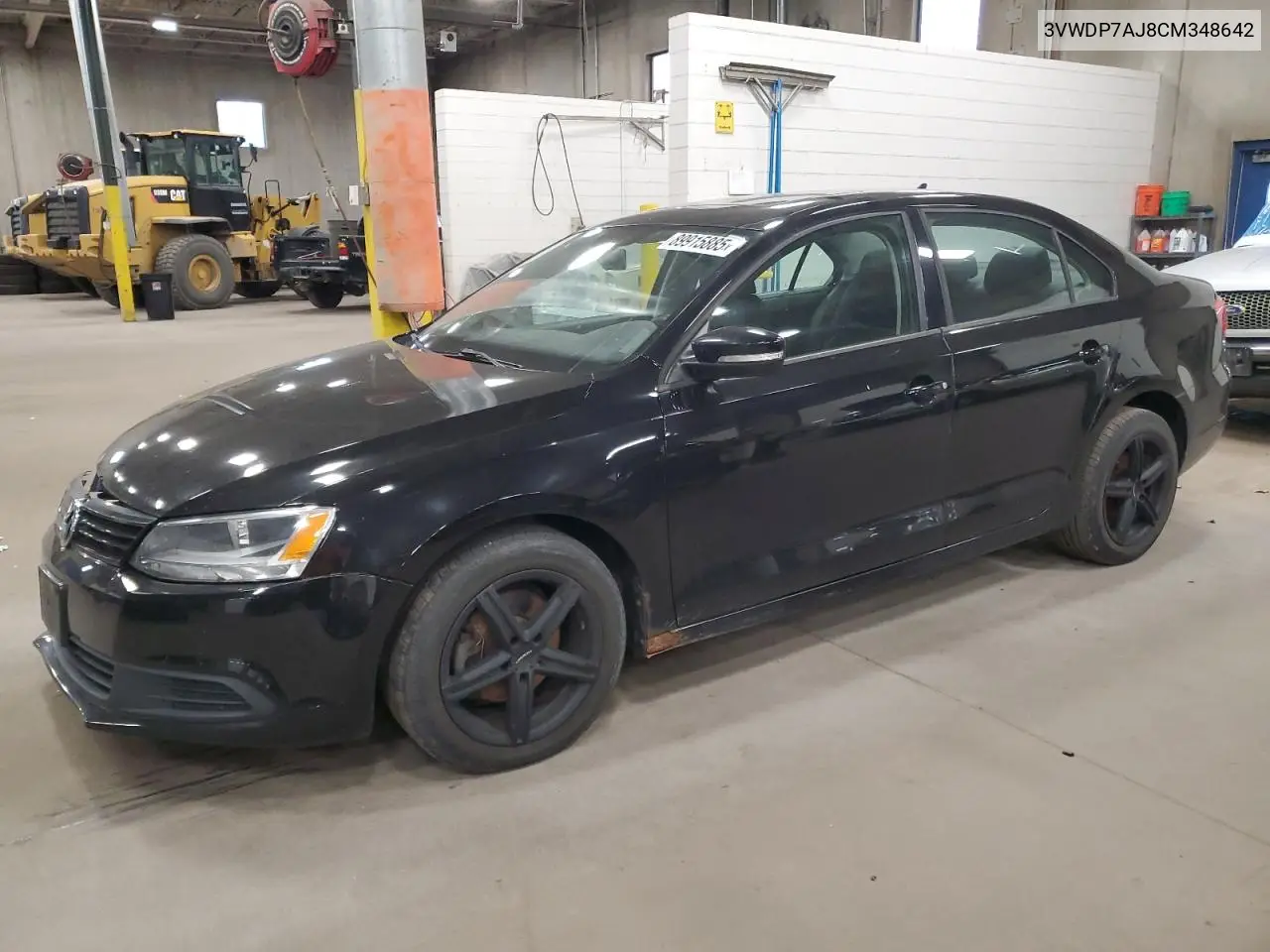 3VWDP7AJ8CM348642 2012 Volkswagen Jetta Se