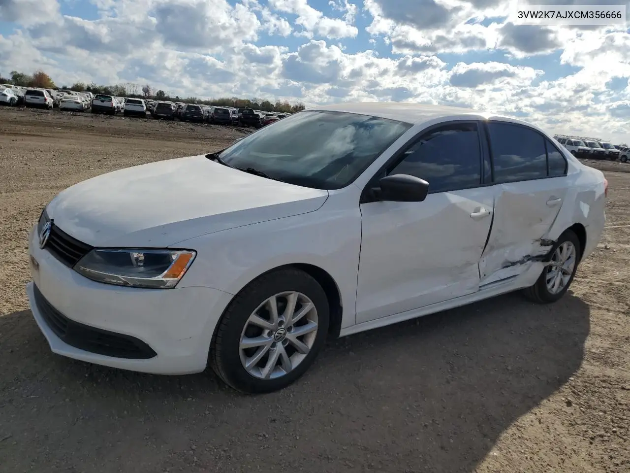 3VW2K7AJXCM356666 2012 Volkswagen Jetta Base