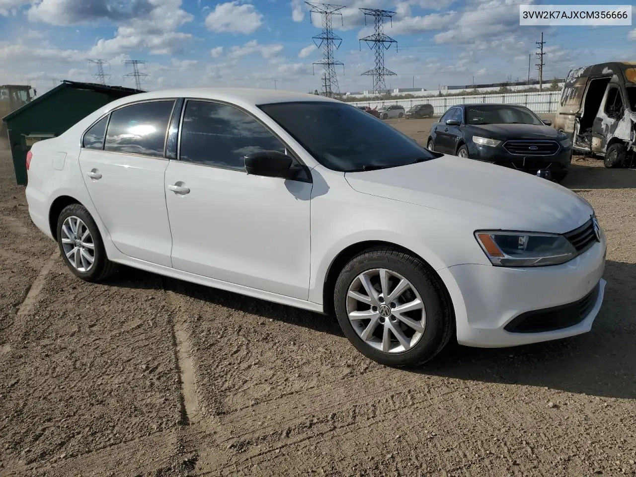 3VW2K7AJXCM356666 2012 Volkswagen Jetta Base