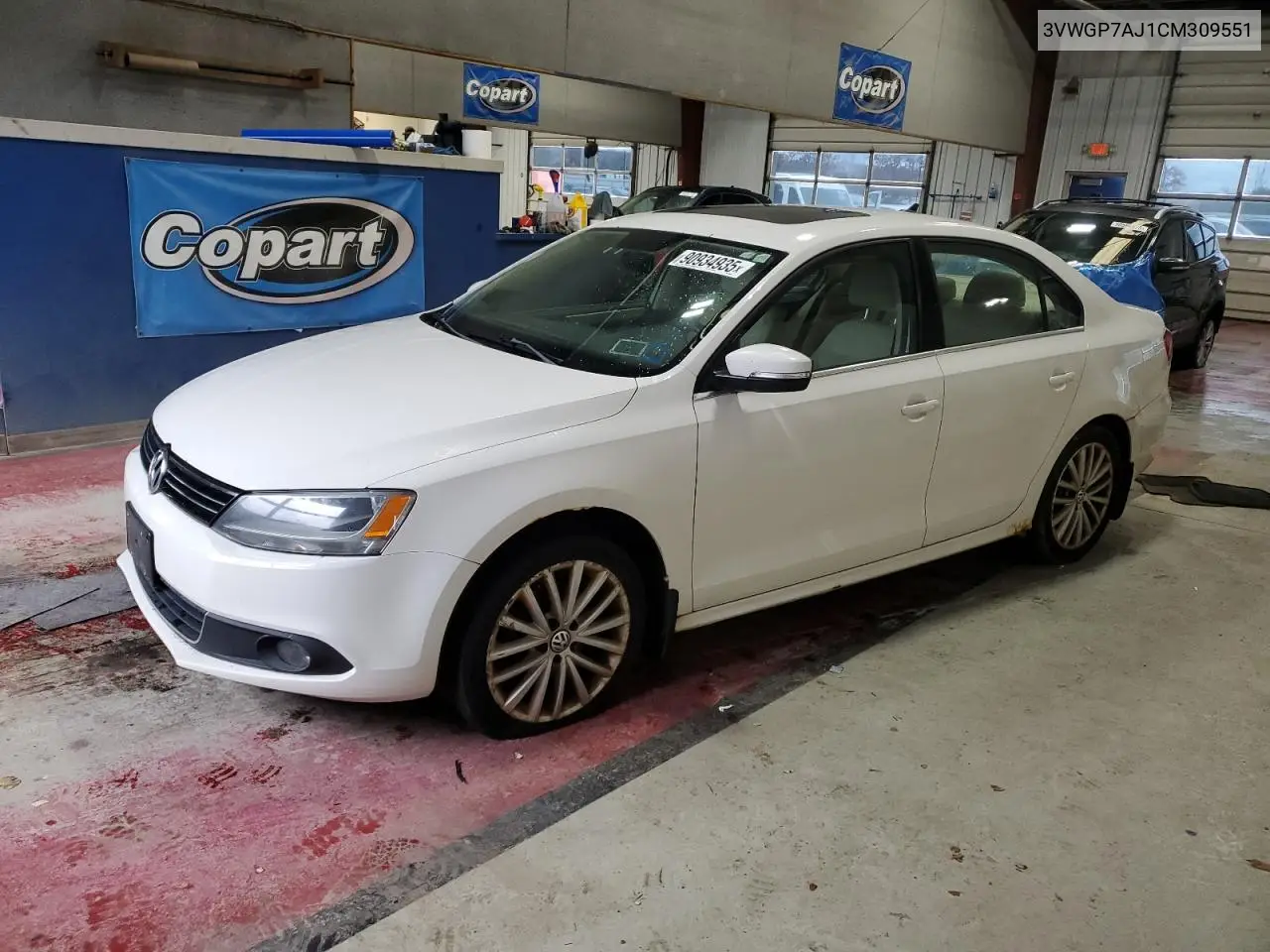 3VWGP7AJ1CM309551 2012 Volkswagen Jetta Sel