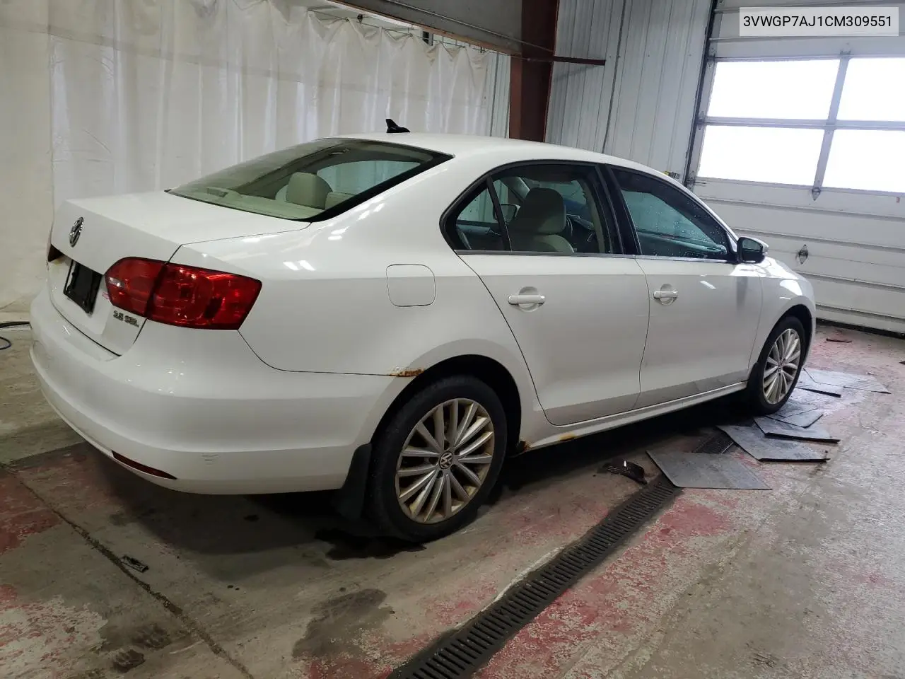 3VWGP7AJ1CM309551 2012 Volkswagen Jetta Sel