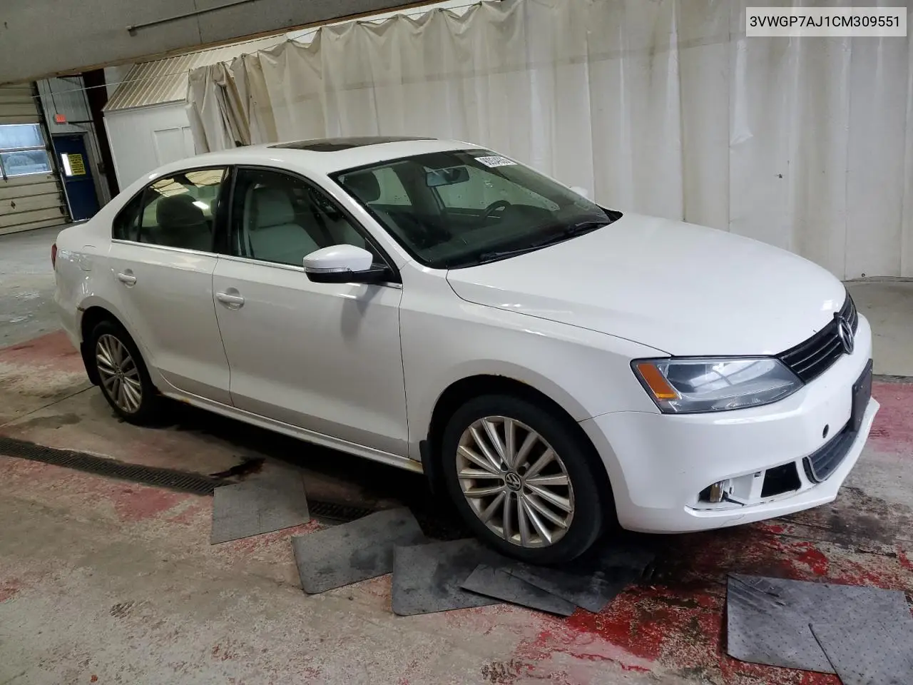 3VWGP7AJ1CM309551 2012 Volkswagen Jetta Sel