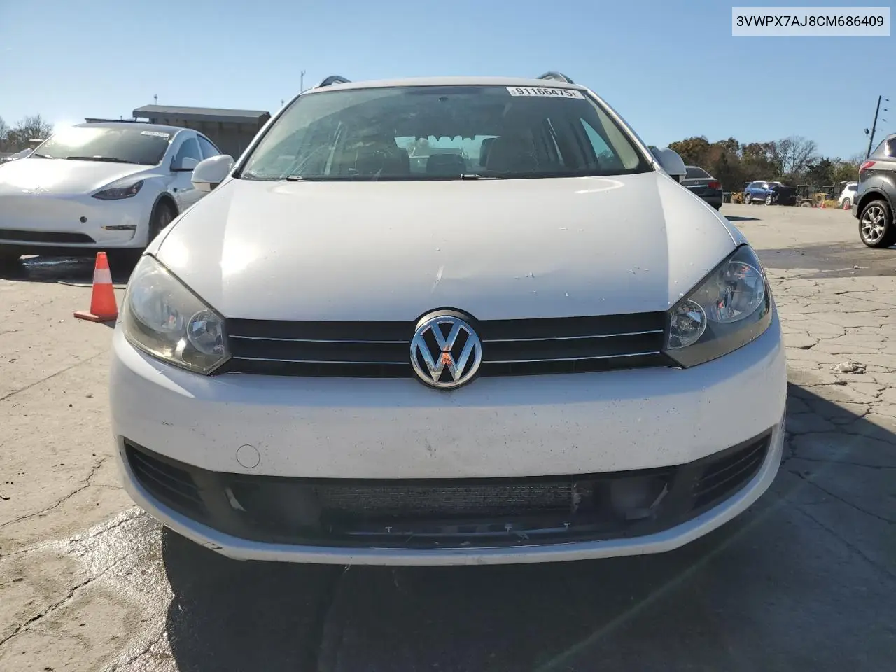 3VWPX7AJ8CM686409 2012 Volkswagen Jetta S