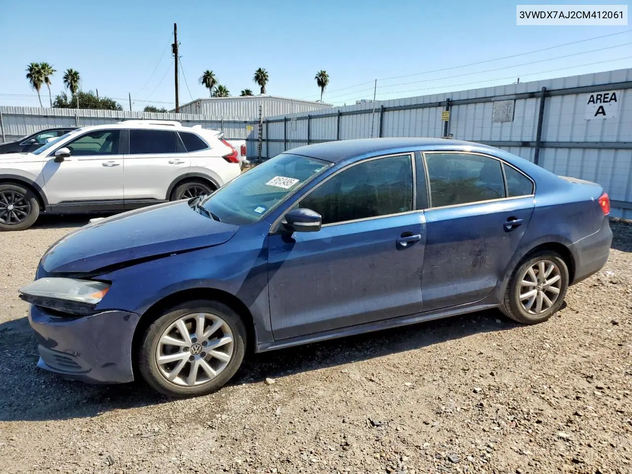 3VWDX7AJ2CM412061 2012 Volkswagen Jetta Se