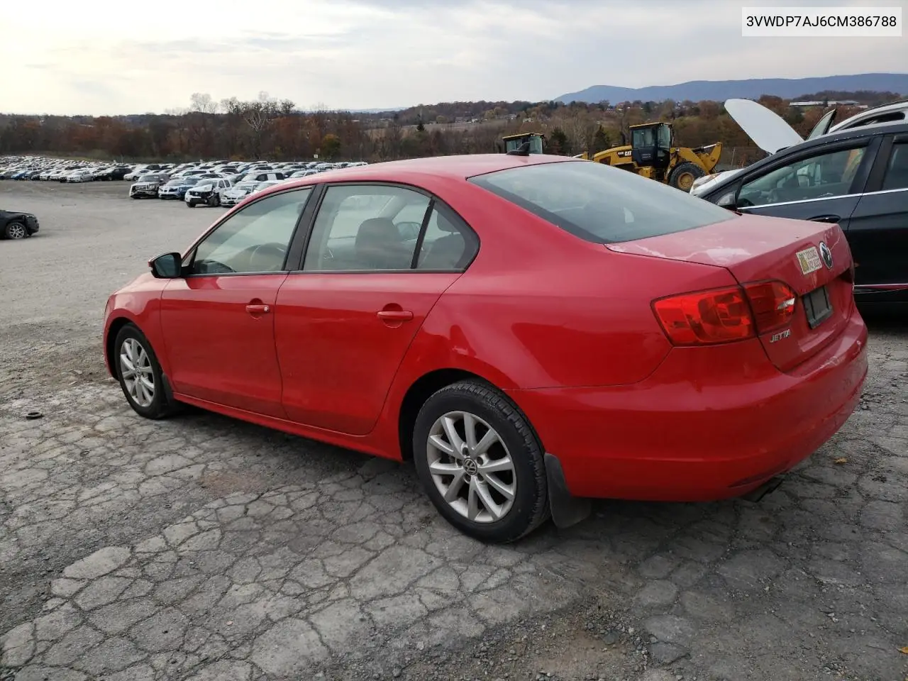 3VWDP7AJ6CM386788 2012 Volkswagen Jetta Se