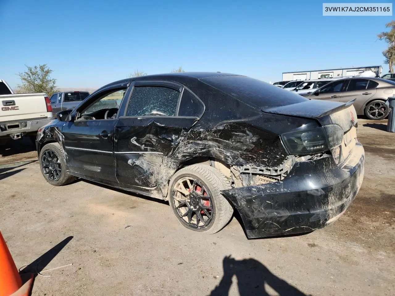 3VW1K7AJ2CM351165 2012 Volkswagen Jetta Base