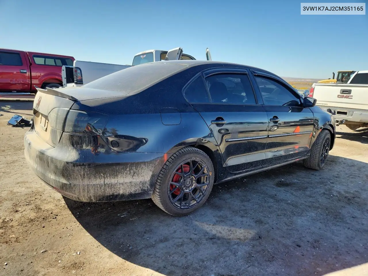 3VW1K7AJ2CM351165 2012 Volkswagen Jetta Base