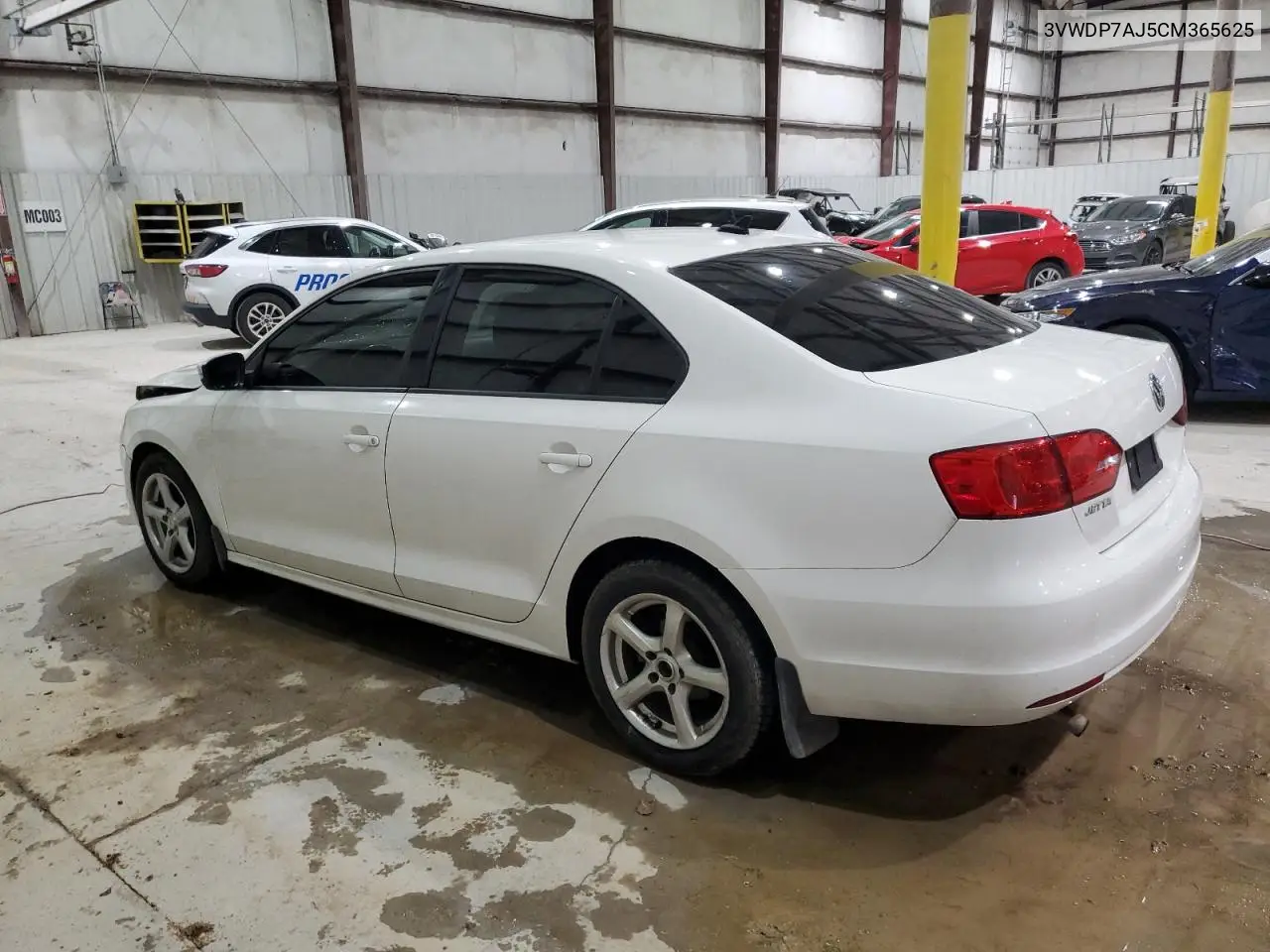3VWDP7AJ5CM365625 2012 Volkswagen Jetta Se