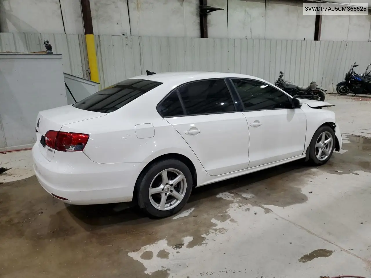 3VWDP7AJ5CM365625 2012 Volkswagen Jetta Se