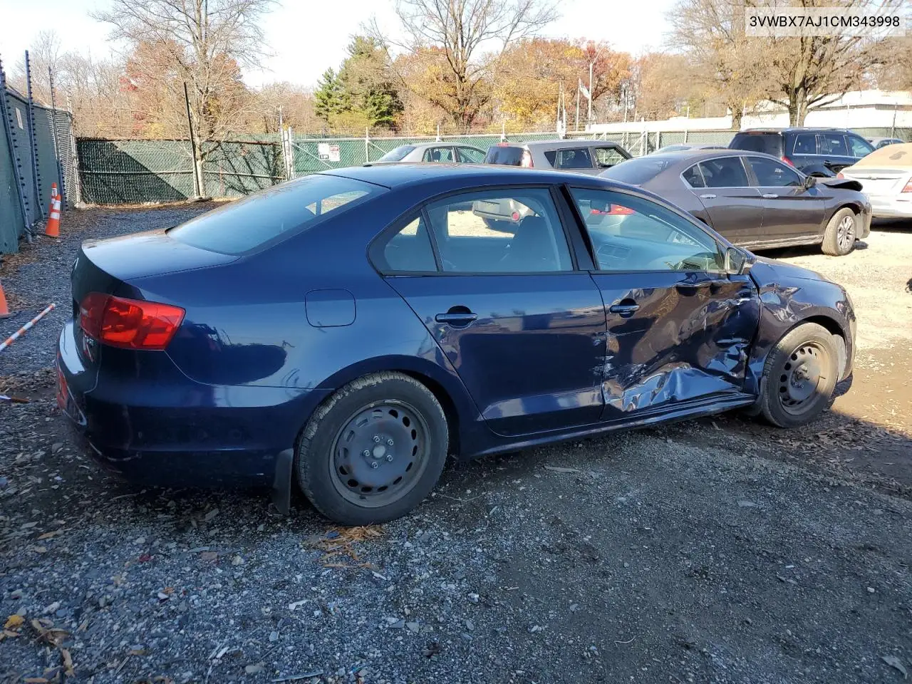 3VWBX7AJ1CM343998 2012 Volkswagen Jetta Se