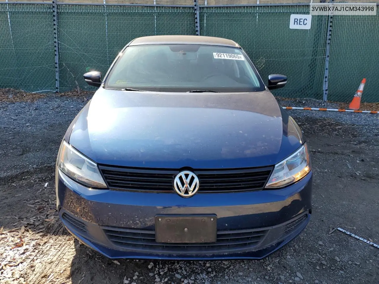 3VWBX7AJ1CM343998 2012 Volkswagen Jetta Se