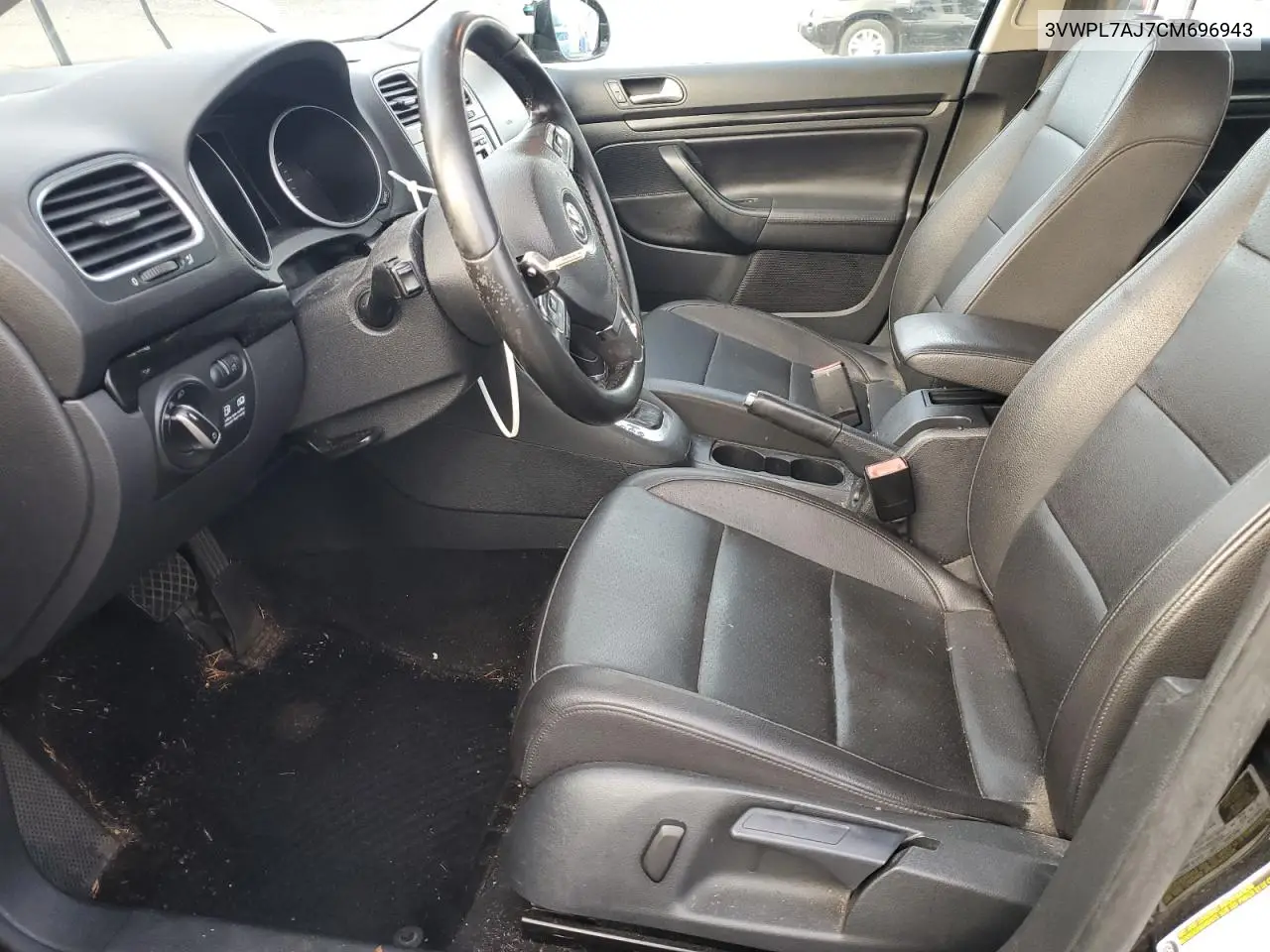 3VWPL7AJ7CM696943 2012 Volkswagen Jetta Tdi