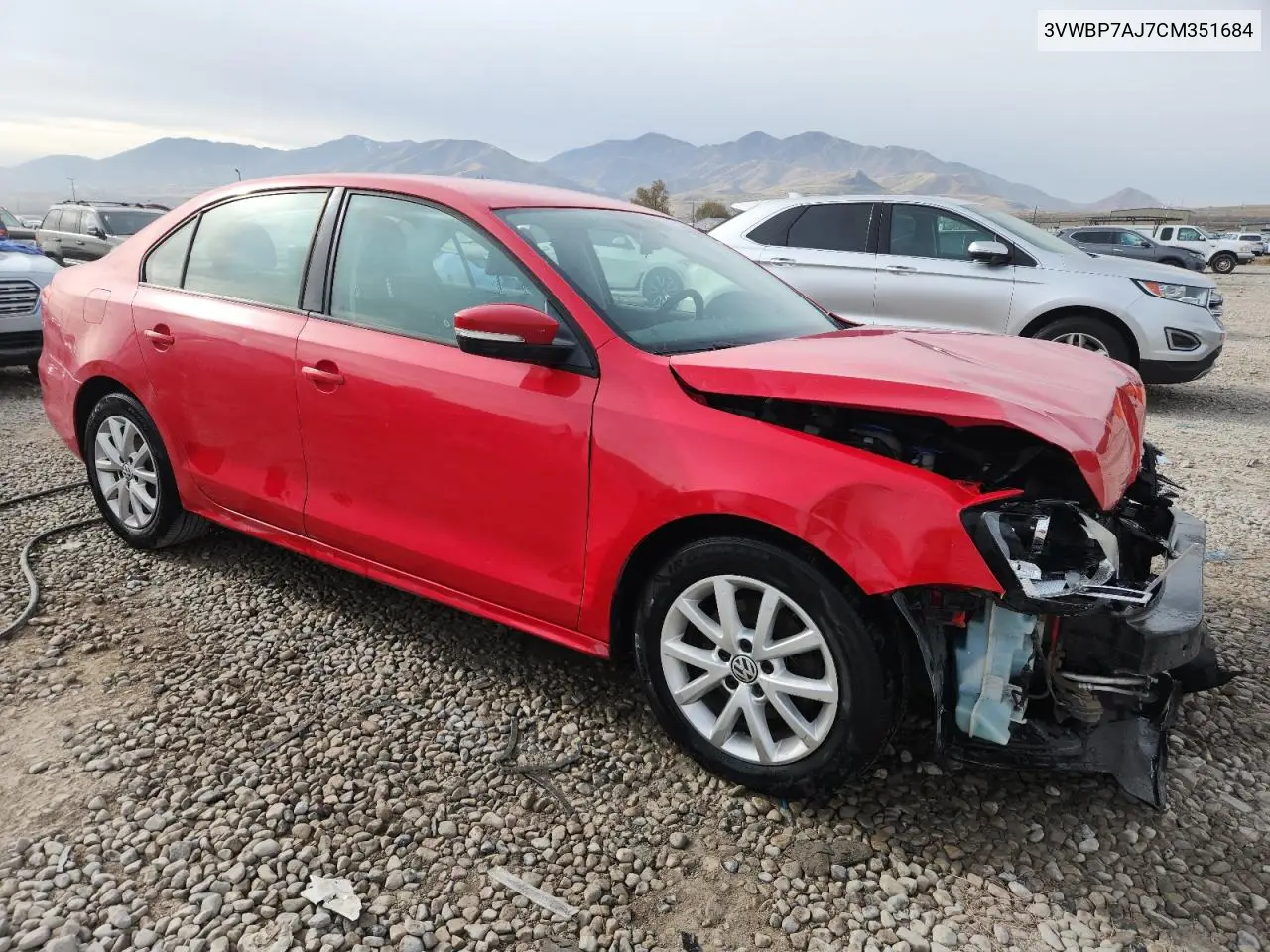 3VWBP7AJ7CM351684 2012 Volkswagen Jetta Se