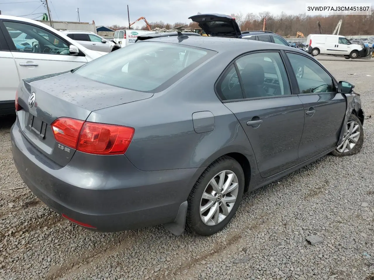 3VWDP7AJ3CM451807 2012 Volkswagen Jetta Se