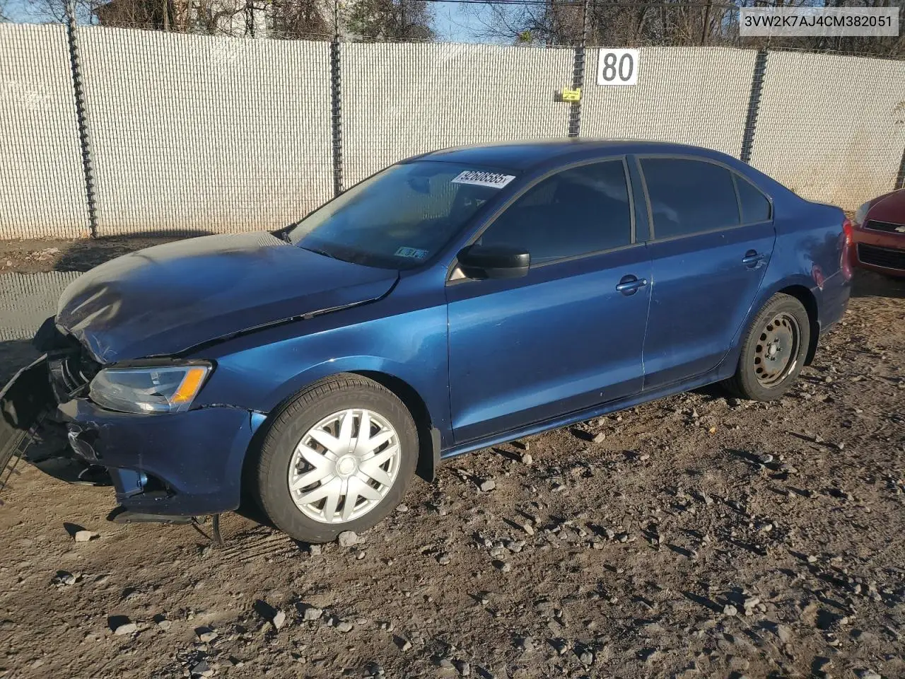 3VW2K7AJ4CM382051 2012 Volkswagen Jetta Base