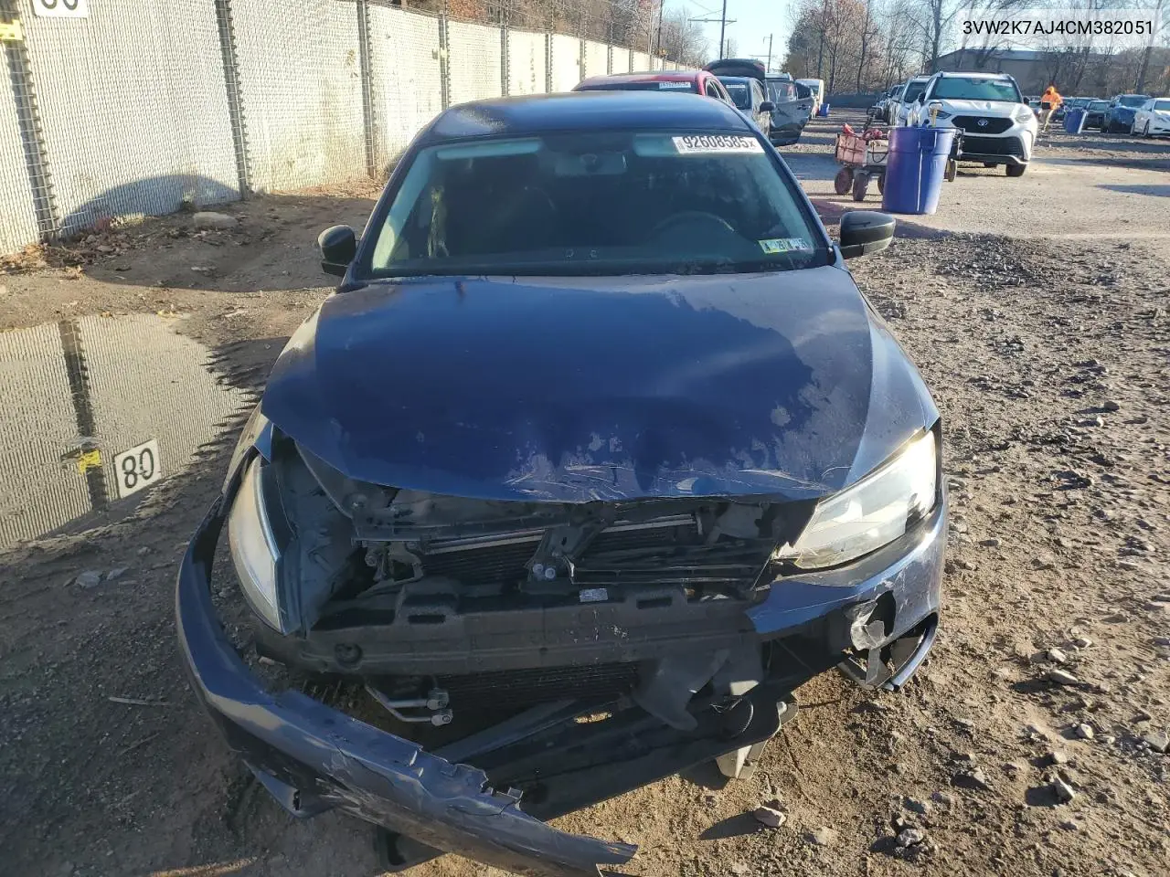 3VW2K7AJ4CM382051 2012 Volkswagen Jetta Base