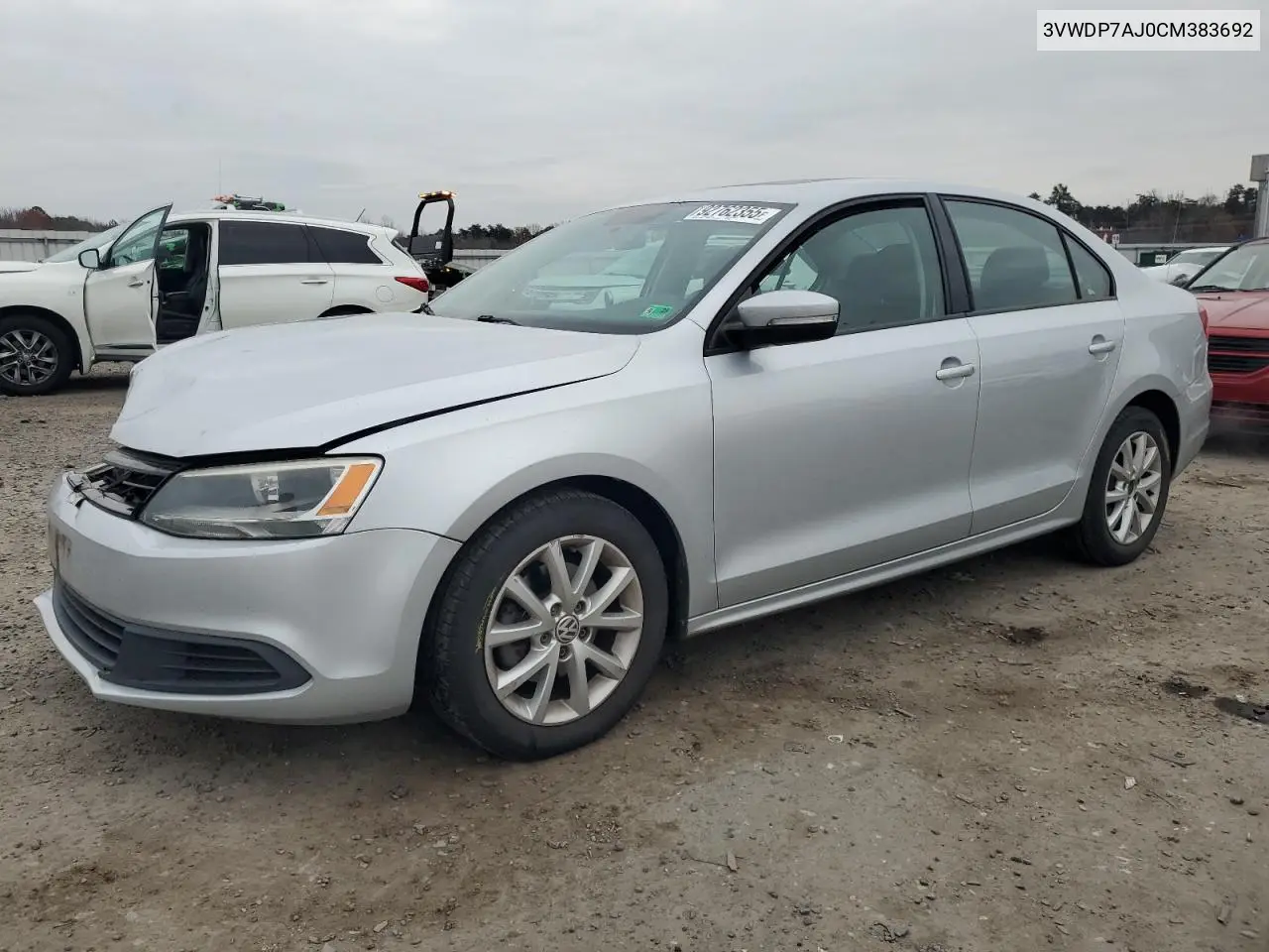 3VWDP7AJ0CM383692 2012 Volkswagen Jetta Se