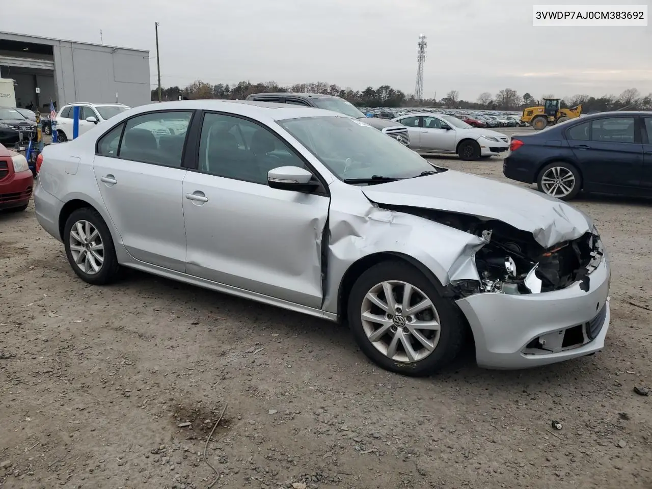 3VWDP7AJ0CM383692 2012 Volkswagen Jetta Se