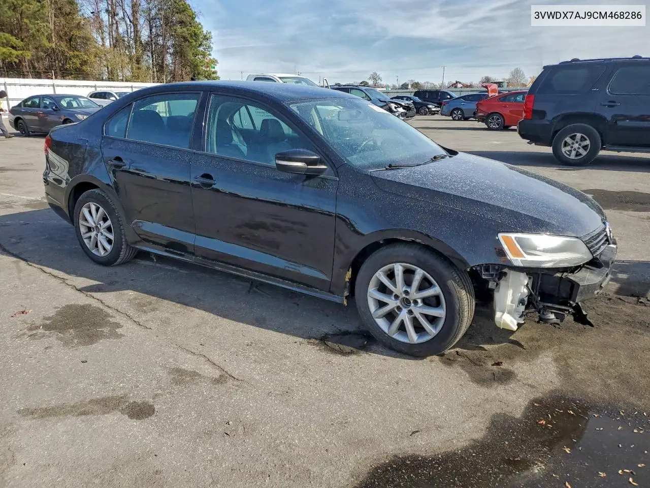 3VWDX7AJ9CM468286 2012 Volkswagen Jetta Se