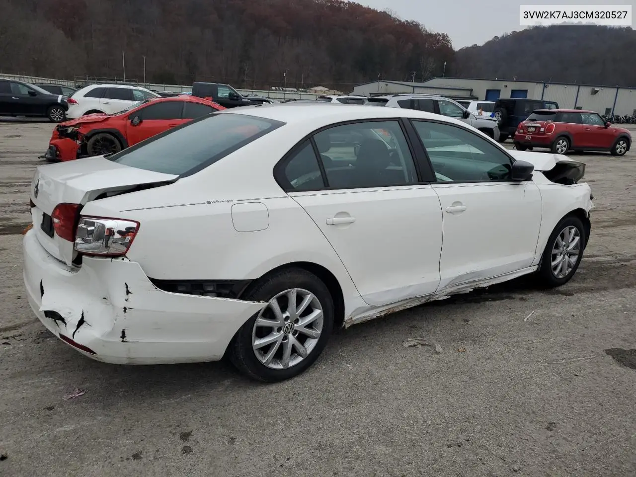 3VW2K7AJ3CM320527 2012 Volkswagen Jetta Base